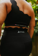 Load image into Gallery viewer, Black Scallop Biker Shorts
