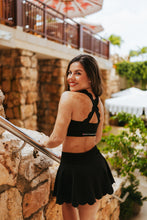 Load image into Gallery viewer, Black Scallop Skirt
