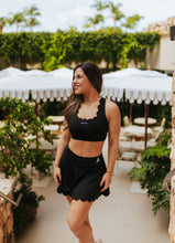 Load image into Gallery viewer, Black Scallop Skirt
