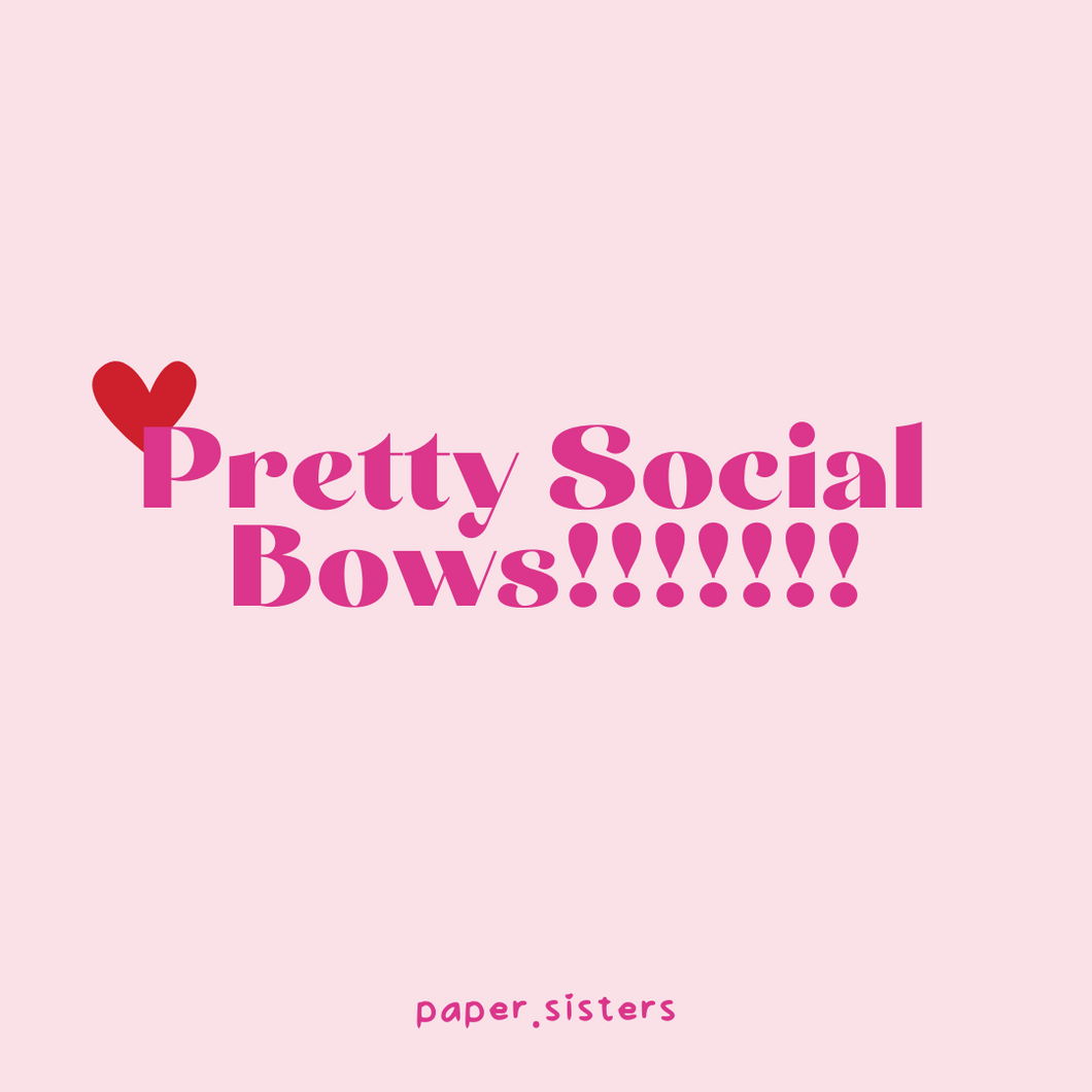 Vday Pretty Social Hair Bows