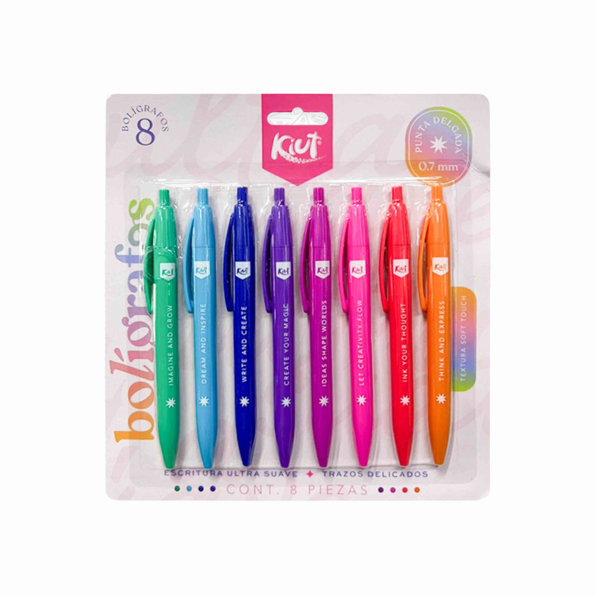 Set Of 8 Colored Pens – Paper Sisters