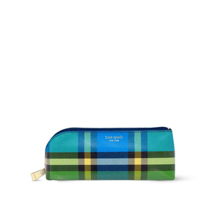 kate spade new york, Grand Plaid Duo Pencil Case