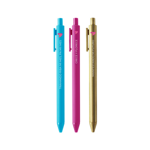 The P.S. Collection Set of 3 Jotter Pens with Phrases in Papiamento