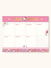Load image into Gallery viewer, Hello Kitty Weekly Desk Pad with Sticker Sheet

