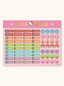 Hello Kitty Weekly Desk Pad with Sticker Sheet