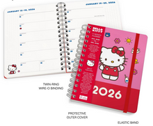 Load image into Gallery viewer, 2026 Hello Kitty Playful Pink Deluxe Compact Flexi Planner
