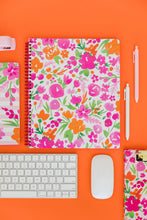 Load image into Gallery viewer, Pink Watercolor Flowers Large Notebook

