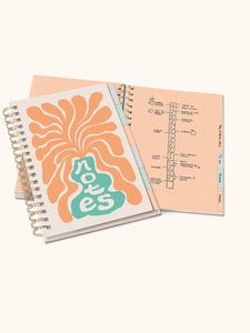 Swaying Flora Tabbed Notebook