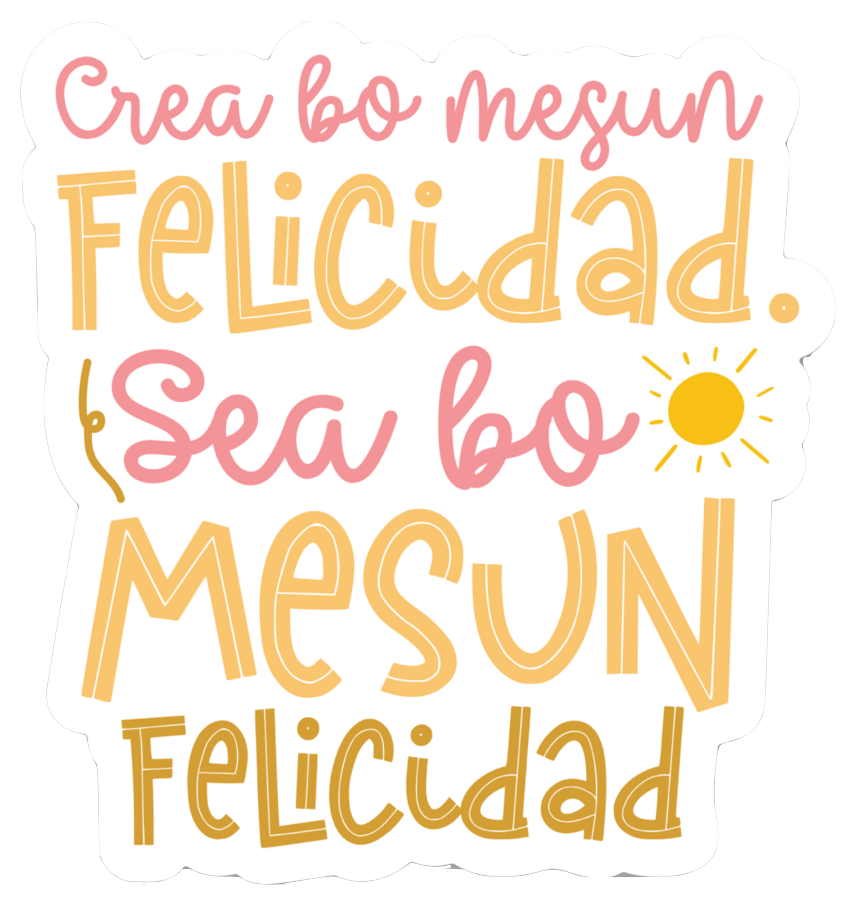 Crea Bo Mesun Felicidad Sticker