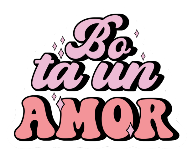 Bo Ta Un Amor Vinyl Waterproof Sticker In Papiamento