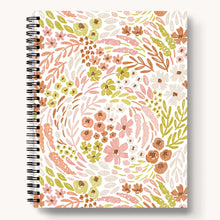 Load image into Gallery viewer, Limelight Floral Spiral Notebook
