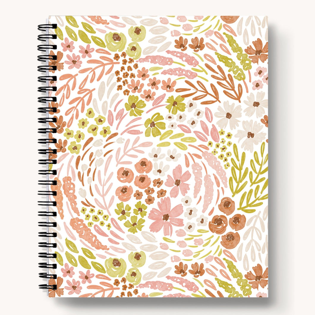 Limelight Floral Spiral Notebook