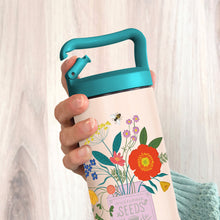 Load image into Gallery viewer, Let Love Grow Snap-Hook Water Bottle
