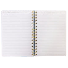 Load image into Gallery viewer, Modern Blue Swirl Hard Cover Spiral Notebook
