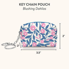 Load image into Gallery viewer, Blushing Dahlias Key Chain Pouch
