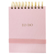 Load image into Gallery viewer, To Do Blush Fabric-Bound Notepad
