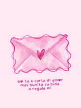 Load image into Gallery viewer, E Carta di Amor cu Bida a Regalami Greeting Card
