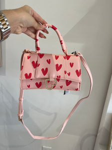 Pink small hearts bag