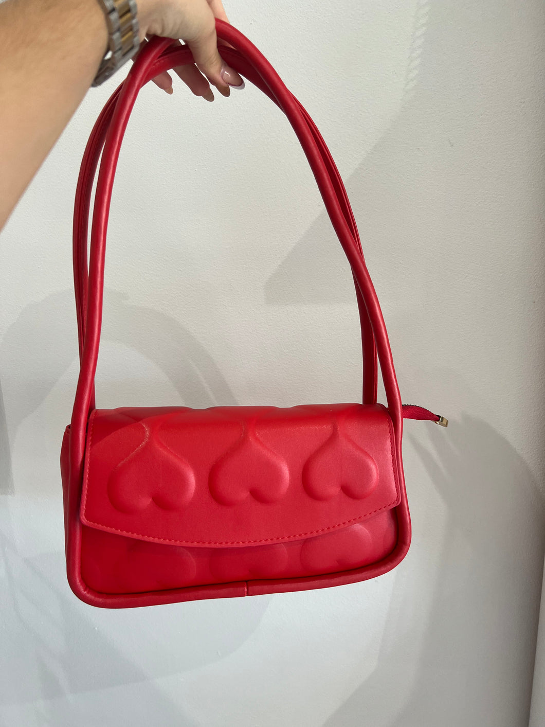 Red bag with handles