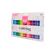 Load image into Gallery viewer, Set of 24 Dual Tip Lettering Markers

