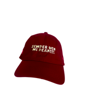 Load image into Gallery viewer, Semper Den Mi Peak Caps in Red
