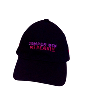 Load image into Gallery viewer, Semper Den Mi Peak Caps in Black
