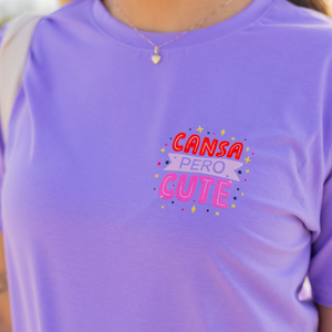 Cansa Pero Cute Violet Oversized Ts by the P.S. Club