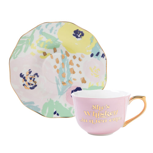 She's Whiskey in a Teacup, Teacup & Saucer Set
