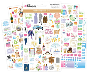 Planner Stickers, Wedding Planning