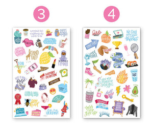Planner Stickers, Female Empowerment Pack