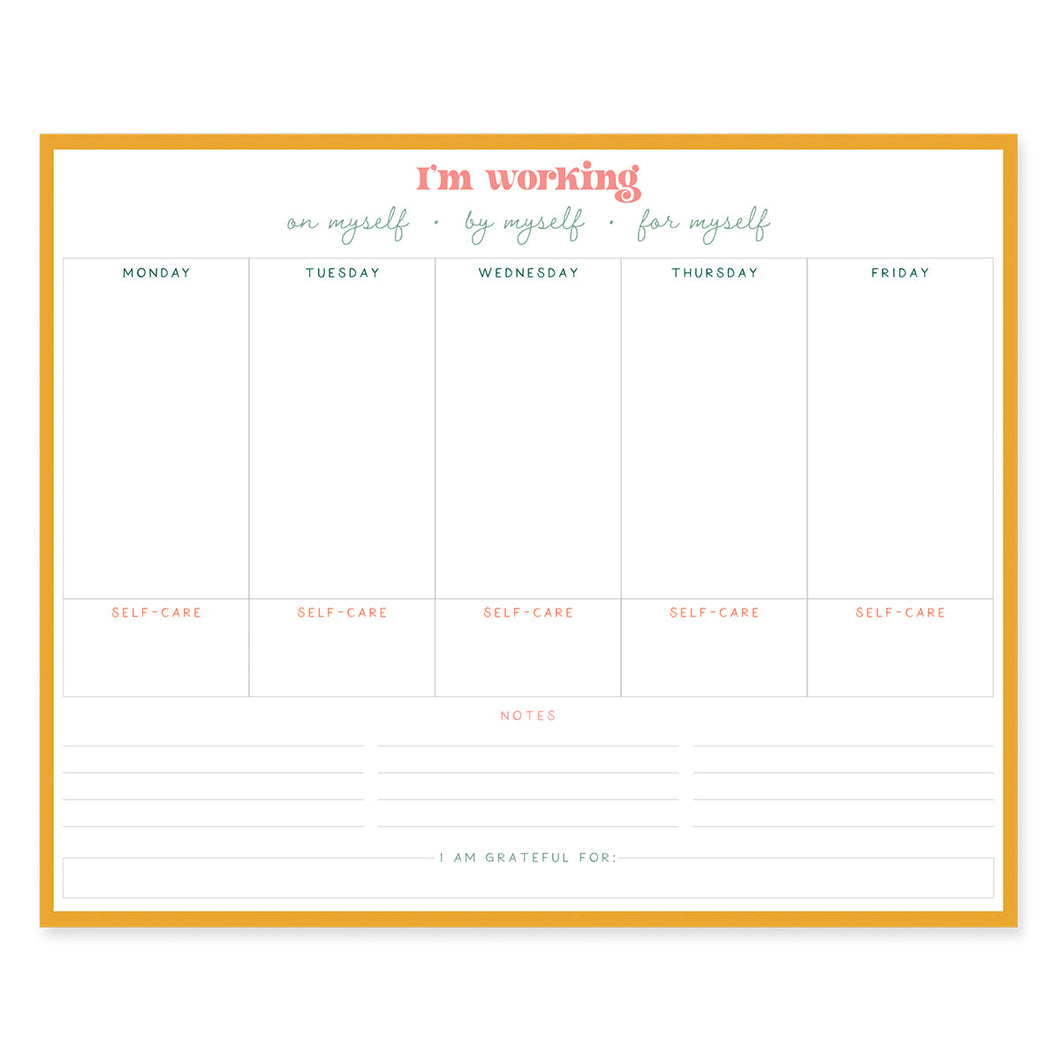 I'm Working On Myself Notepad
