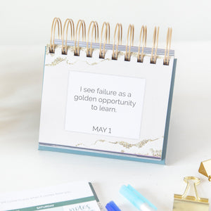 Positive Affirmations, Inspirational Perpetual Desk Easel