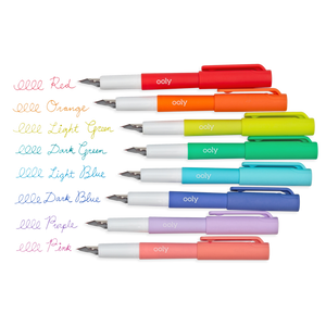 Color Write Fountain Pens - Set of 8