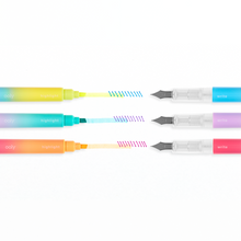Load image into Gallery viewer, Writer&#39;s Duo 2 in 1 Fountain Pens + Highlighters
