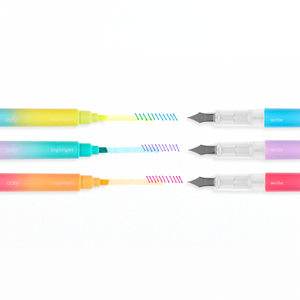 Writer's Duo 2 in 1 Fountain Pens + Highlighters