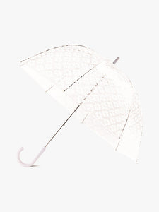Clear Umbrella, White Spade Flower