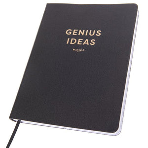Genius Ideas, Maybe Vegan Leather Notebook