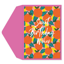 Load image into Gallery viewer, Orange And Lemons Birthday Card
