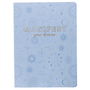 Manifest Your Dreams Celestial Vegan Leather Journal