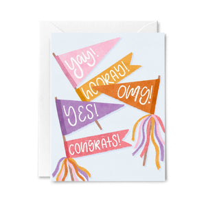 Congrats Banners Greeting Card