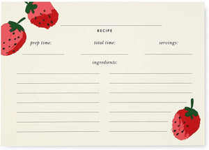 Strawberries, Recipe Card Refills