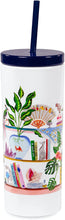 Load image into Gallery viewer, kate spade new york, Bookshelf Acrylic Tumbler with Straw
