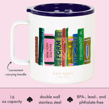 Load image into Gallery viewer, kate spade new york, Bookshelf Stainless Steel Coffee Mug
