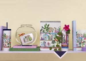 kate spade new york, Bookshelf Acrylic Tumbler with Straw