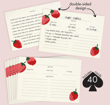 Load image into Gallery viewer, Strawberries, Recipe Card Refills
