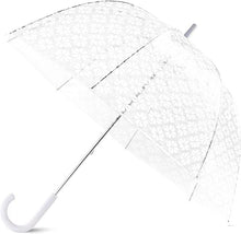 Load image into Gallery viewer, Clear Umbrella, White Spade Flower
