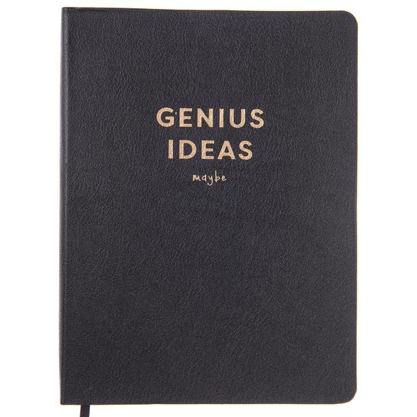 Genius Ideas, Maybe Vegan Leather Notebook