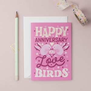 Love Bird Anniversary Card