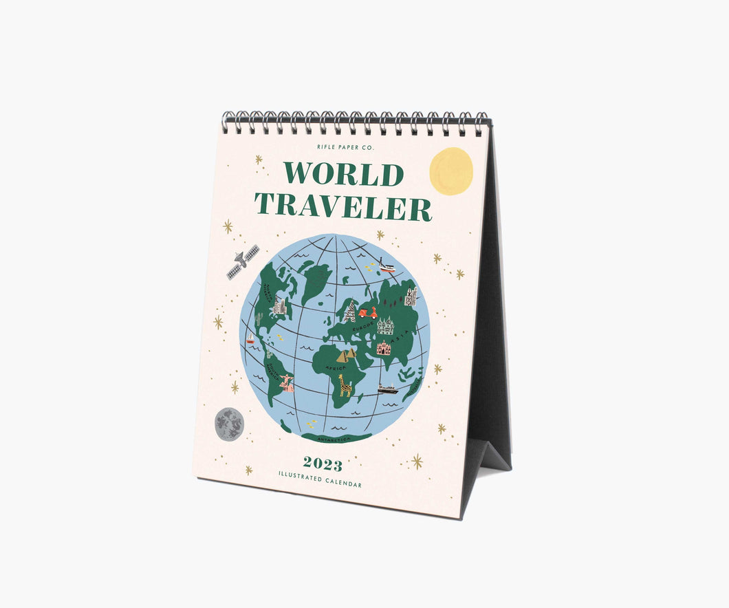 2023 World Traveler Desk Calendar