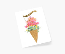 Load image into Gallery viewer, Floral Ice Cream Birthday Card
